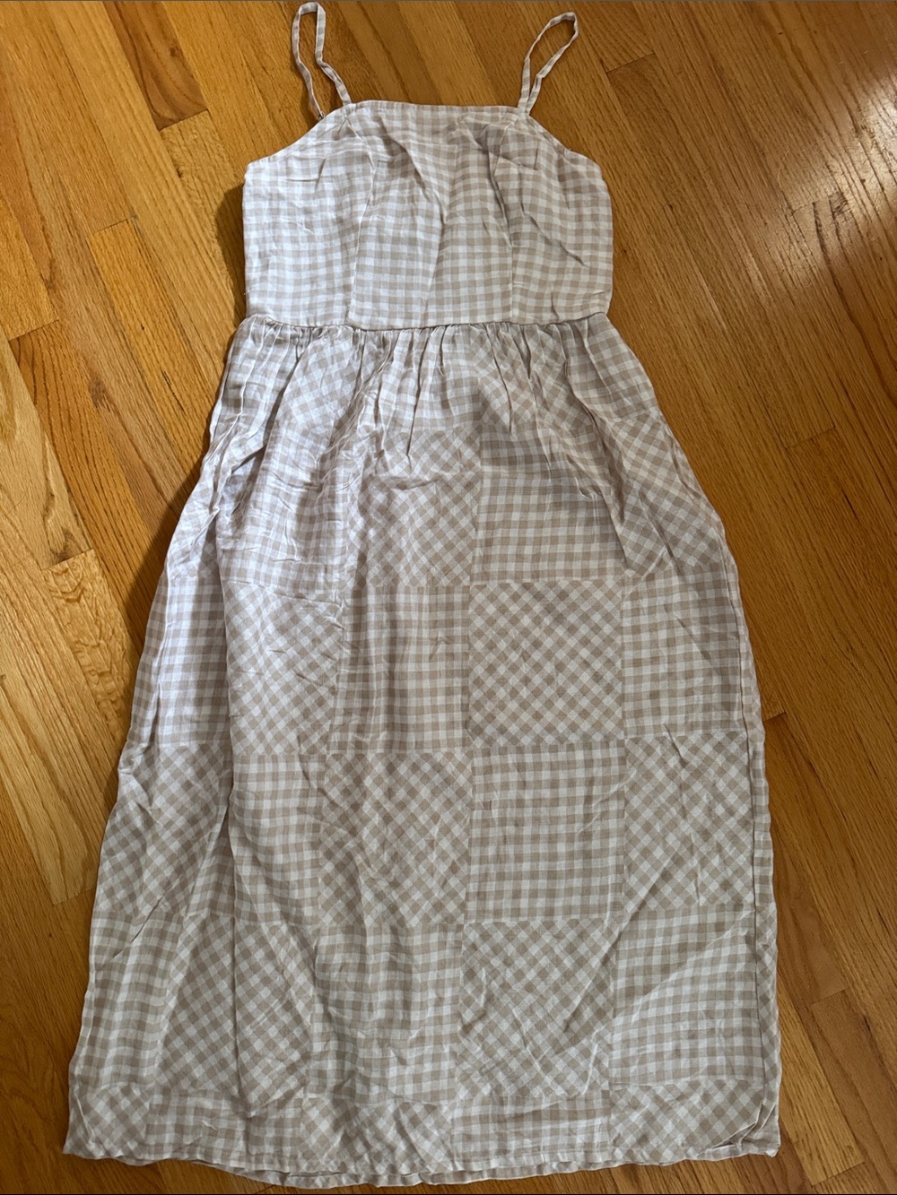 Jopna Maxi Sundress Size Medium Taupe White